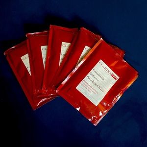 Lot of 5 - Clarins Pro Formula Complexion Radiance Plant Based Face Wrap mask